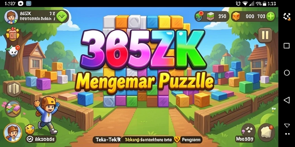 Screenshot gameplay 365ZK menampilkan tantangan Puzzle yang menarik.