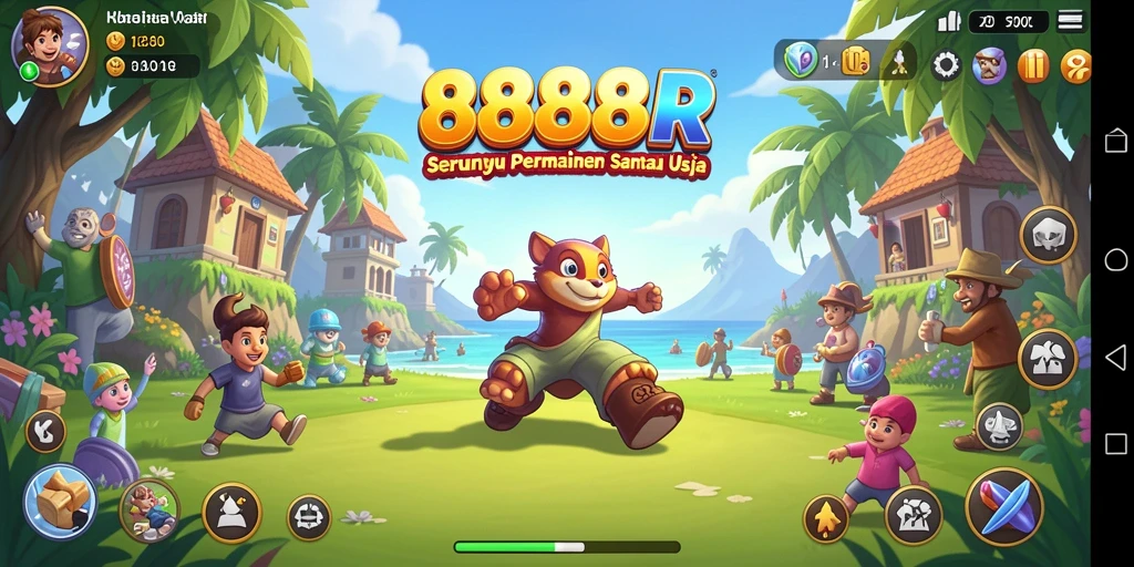 Screenshot gameplay 888R menunjukkan momen seru dalam permainan Casual.