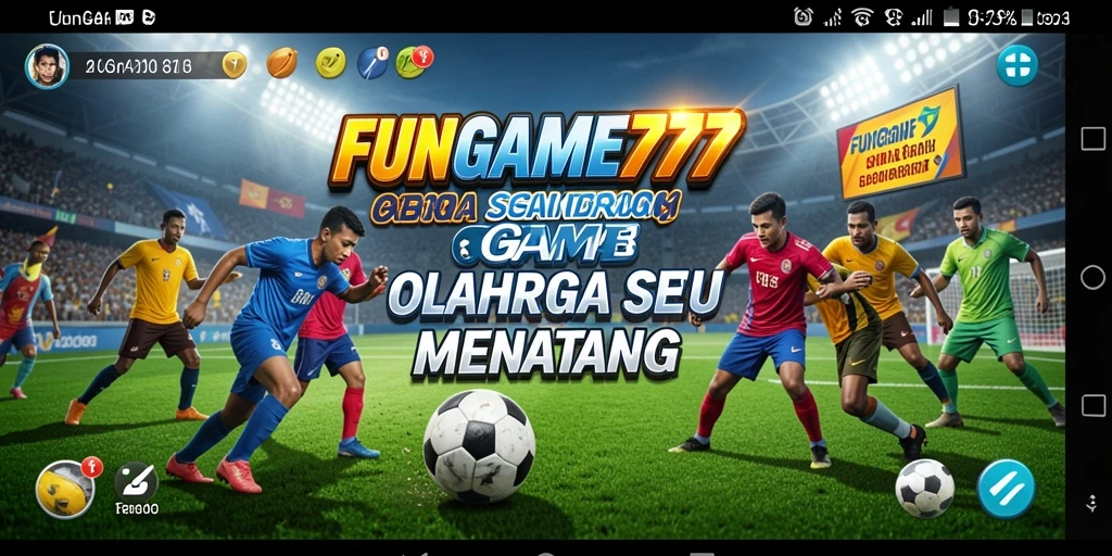 Menampilkan gameplay seru dalam FUNGAME777 yang menyenangkan.