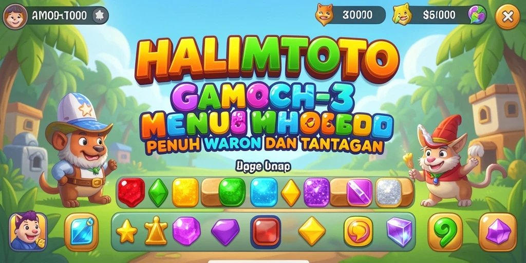 Tampilan gameplay seru dari HALIMTOTO dalam kategori Match-3.