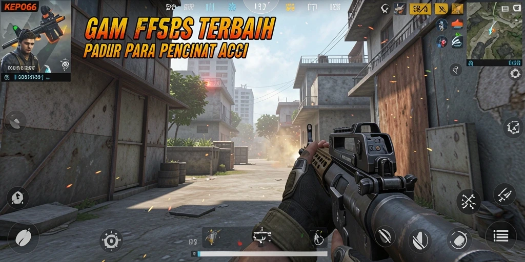Screenshot gameplay dinamis dari KEPO66 yang menampilkan aksi intens.
