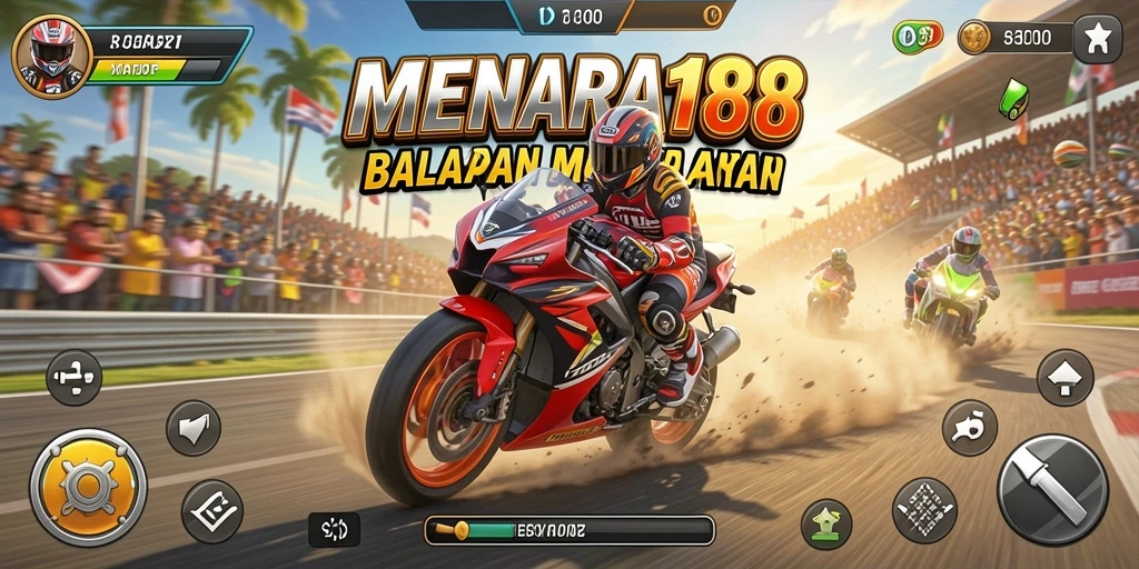 Tampilan menakjubkan dari balapan motor di MENARA188.