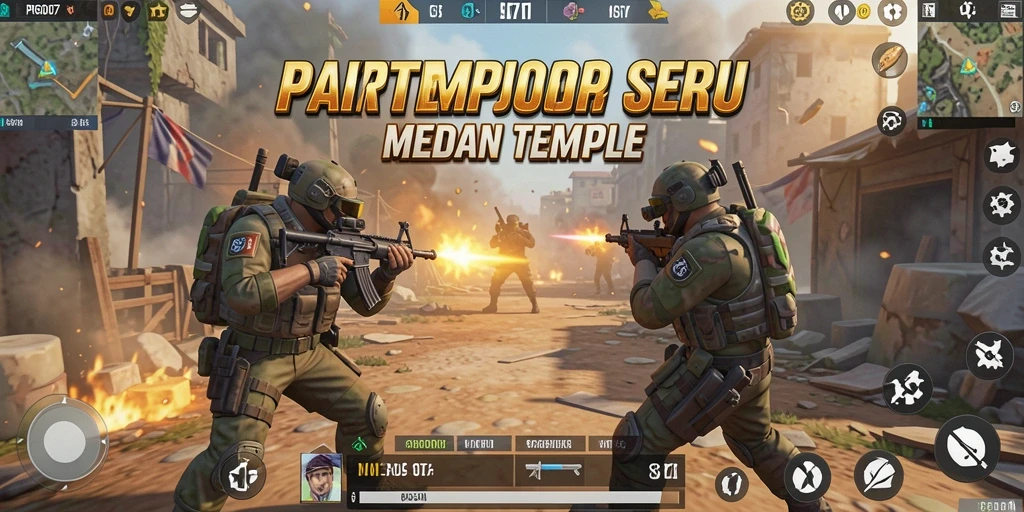 Screenshot PRG007 menampilkan aksi seru di medan perang Battle Royale.