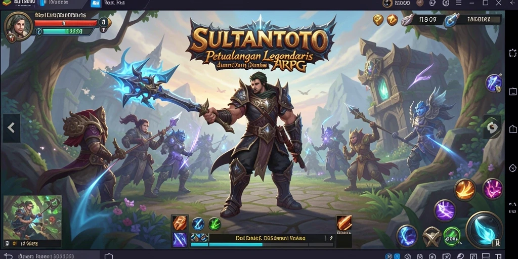 Tampilan gameplay ARPG SULTANTOTO yang menegangkan dan penuh aksi.