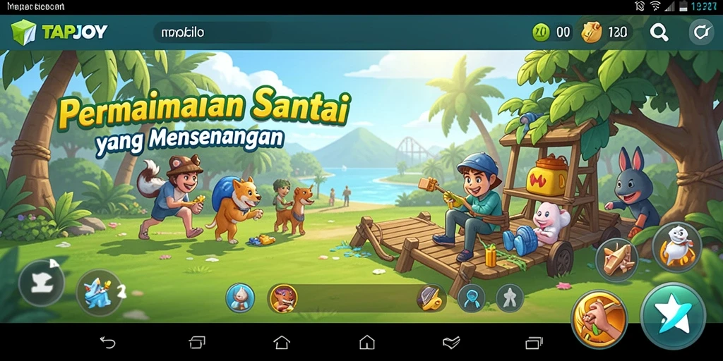 Gameplay TAPJOY yang seru dan menghibur, sempurna untuk bersantai.