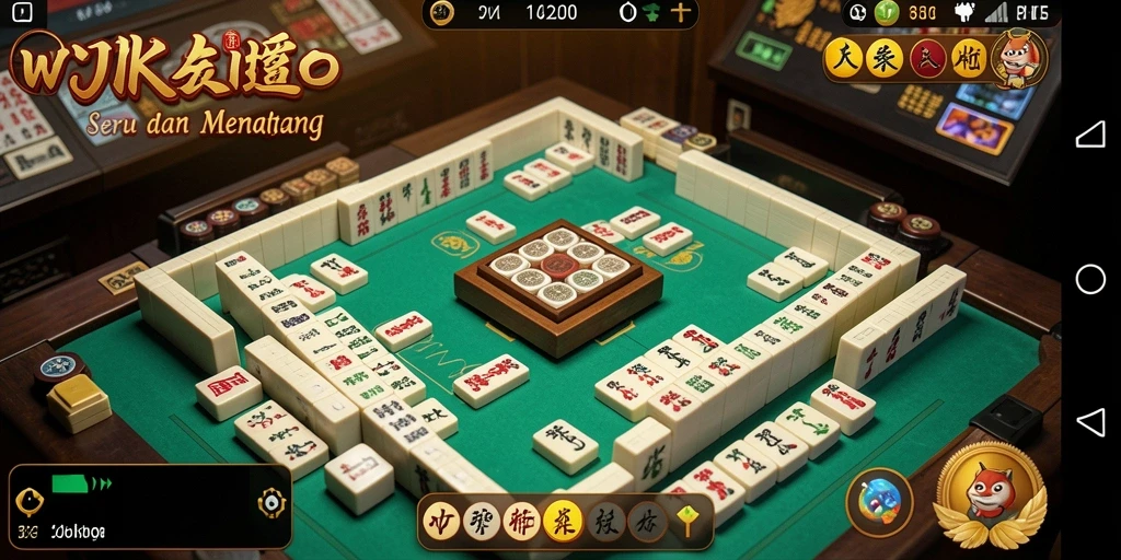 Tampilan screenshot utama WJKASINO menampilkan permainan Mahjong yang seru.