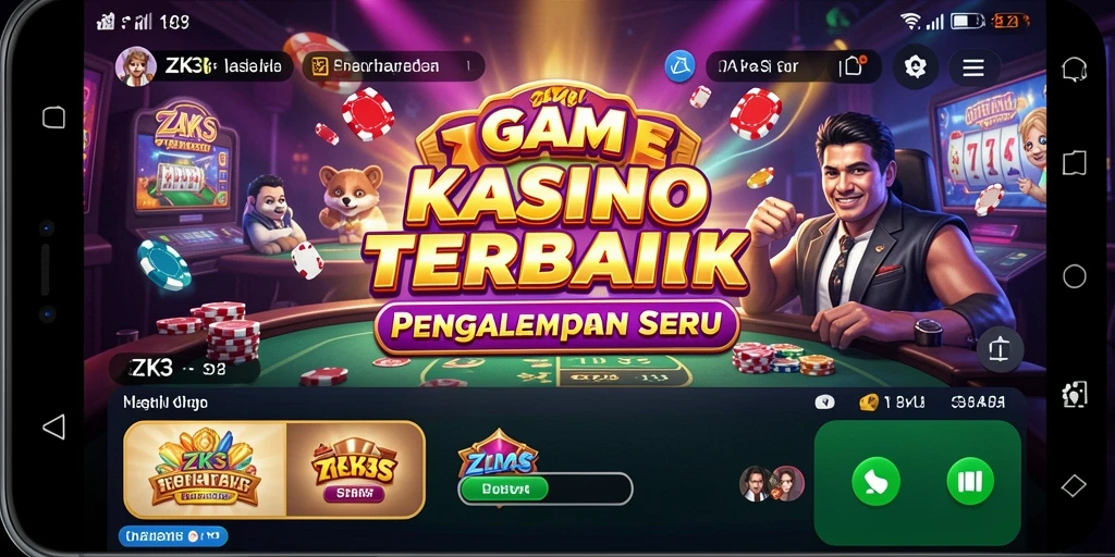 Tampilan menarik dari gameplay ZK3 dengan variasi permainan Kasino.